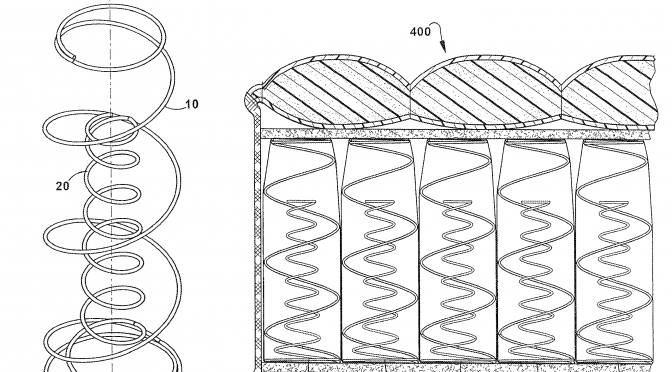 Sealy coil-in-coil patent drawing