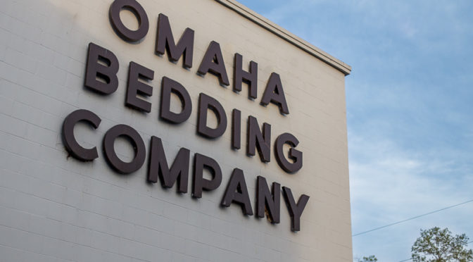 Omaha Bedding Company sign